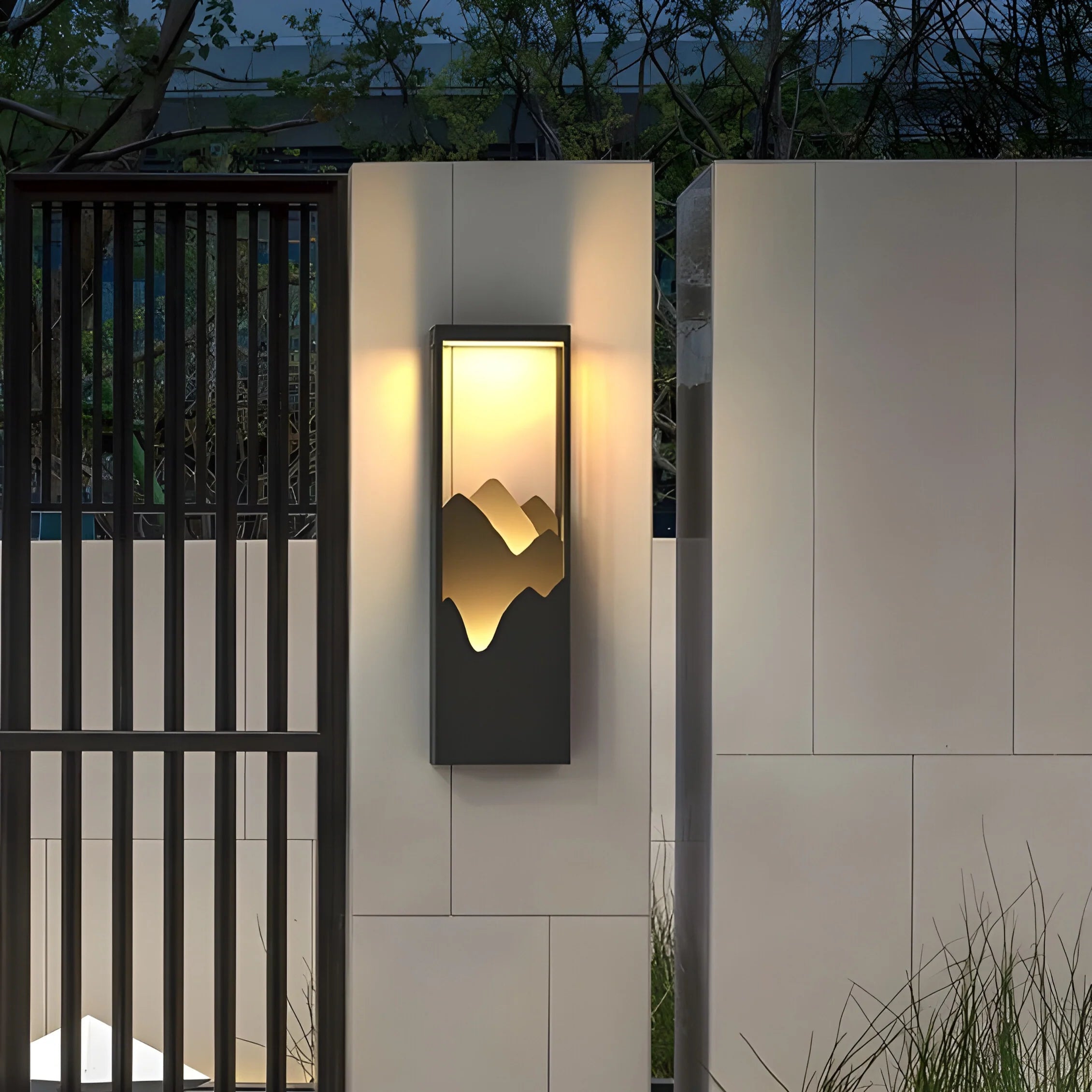 Black Outdoor Original Design Waterproof Wall Light For Garden, Courtyard