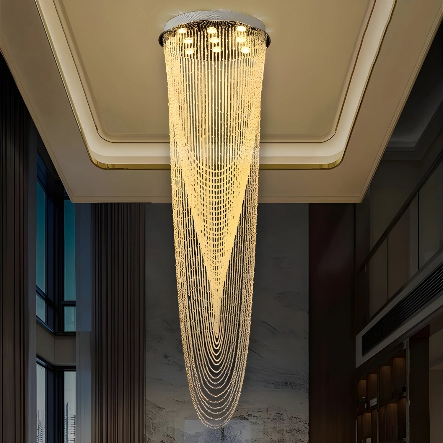 Golfe-Juan | Stunning Large Crystal Ceiling Chandelier