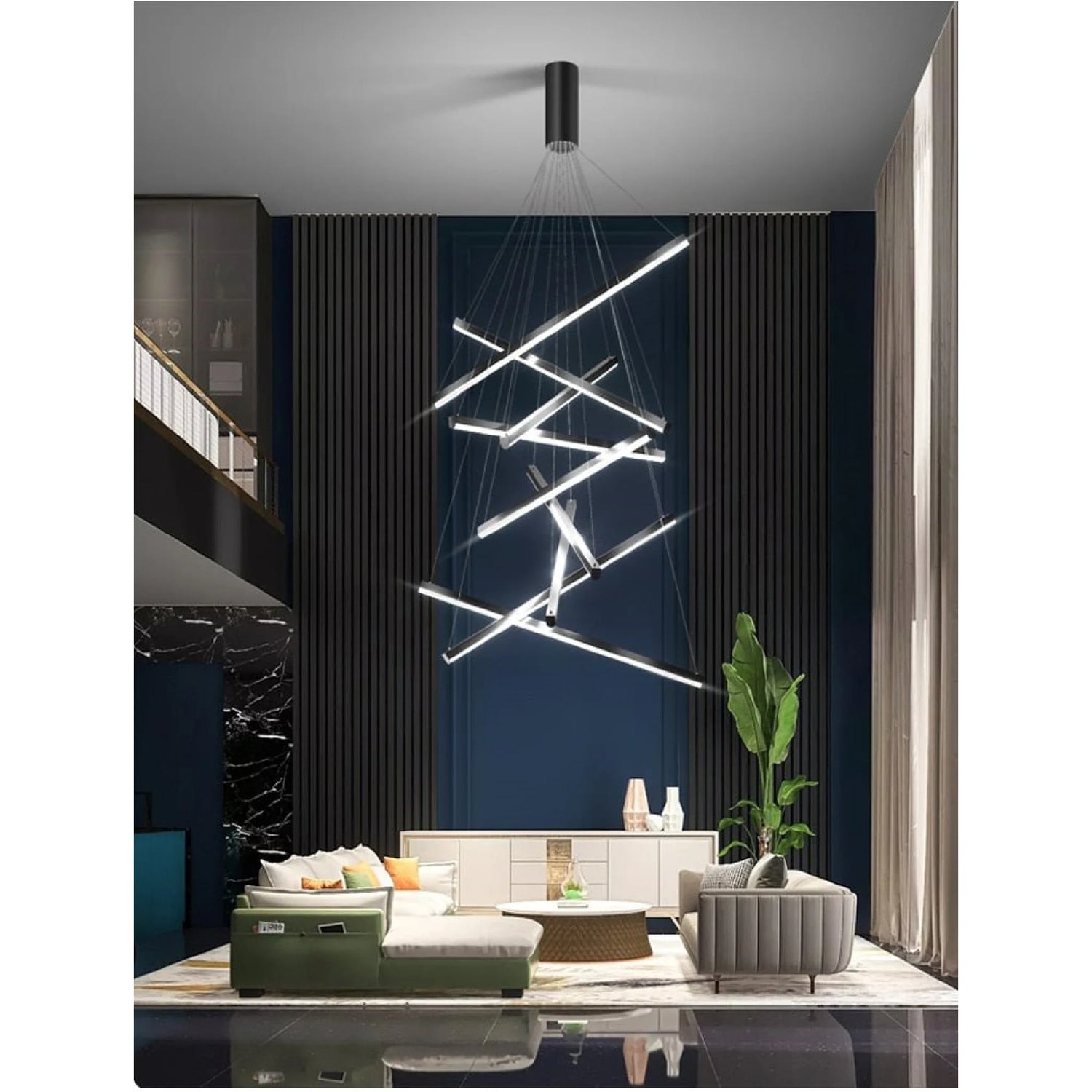 Bellagio | Black LED Chandelier