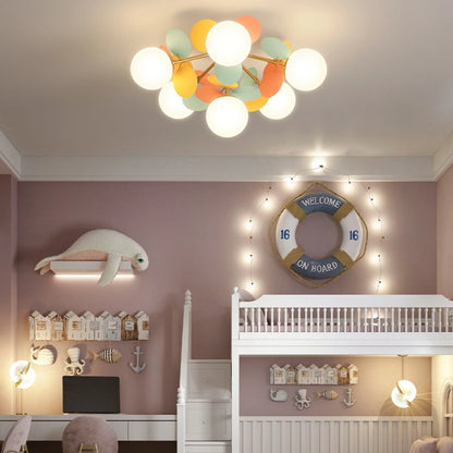 Cabella Ligure | Creative Flower Branch LED Ceiling Lamp for Bedroom