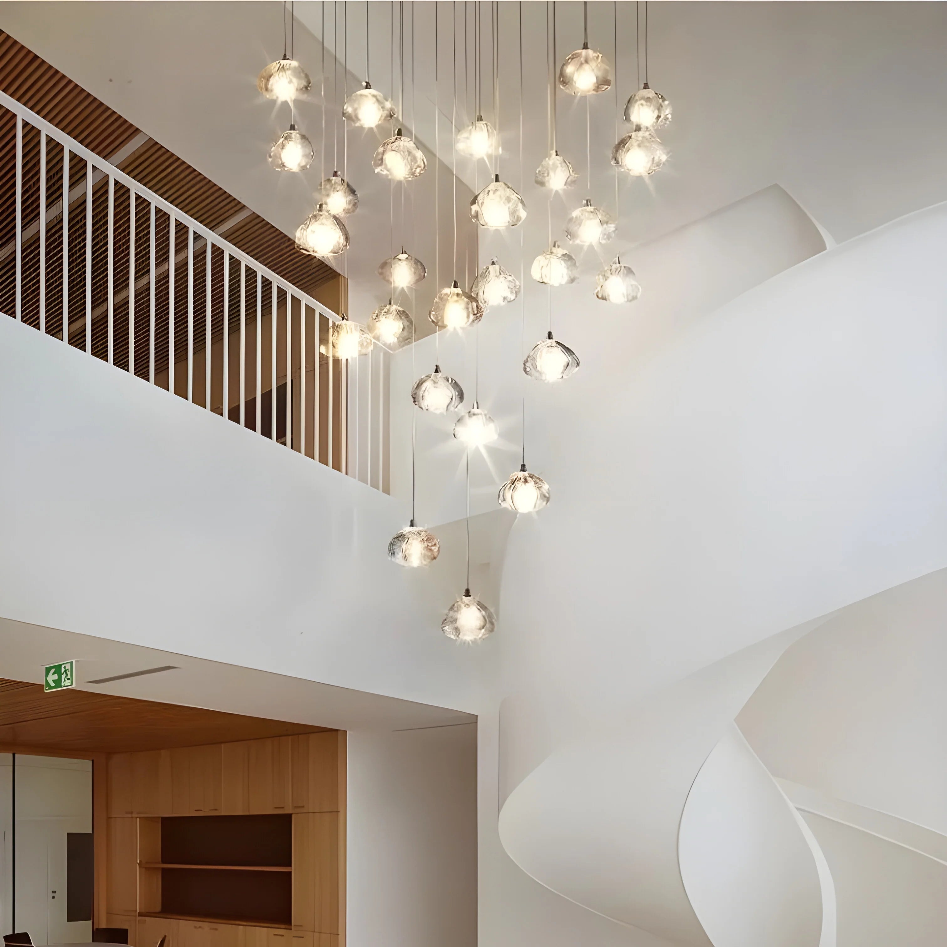 Cernobbio | Staircase Hanging Crystal Lamp