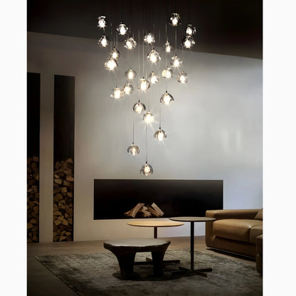 Cernobbio | Staircase Hanging Crystal Lamp