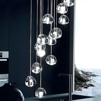 Cernobbio | Staircase Hanging Crystal Lamp