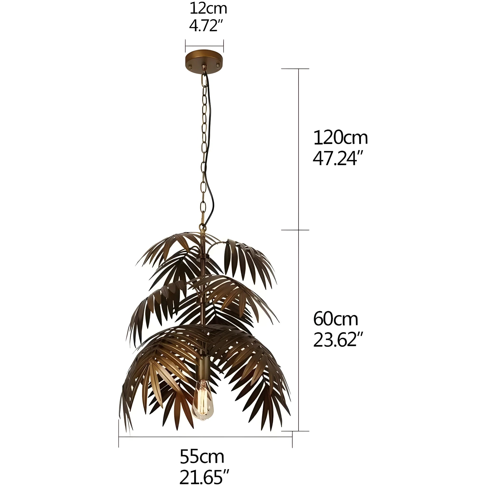 Deinze | Modern Loft Coconut Tree Chandelier for Restaurant