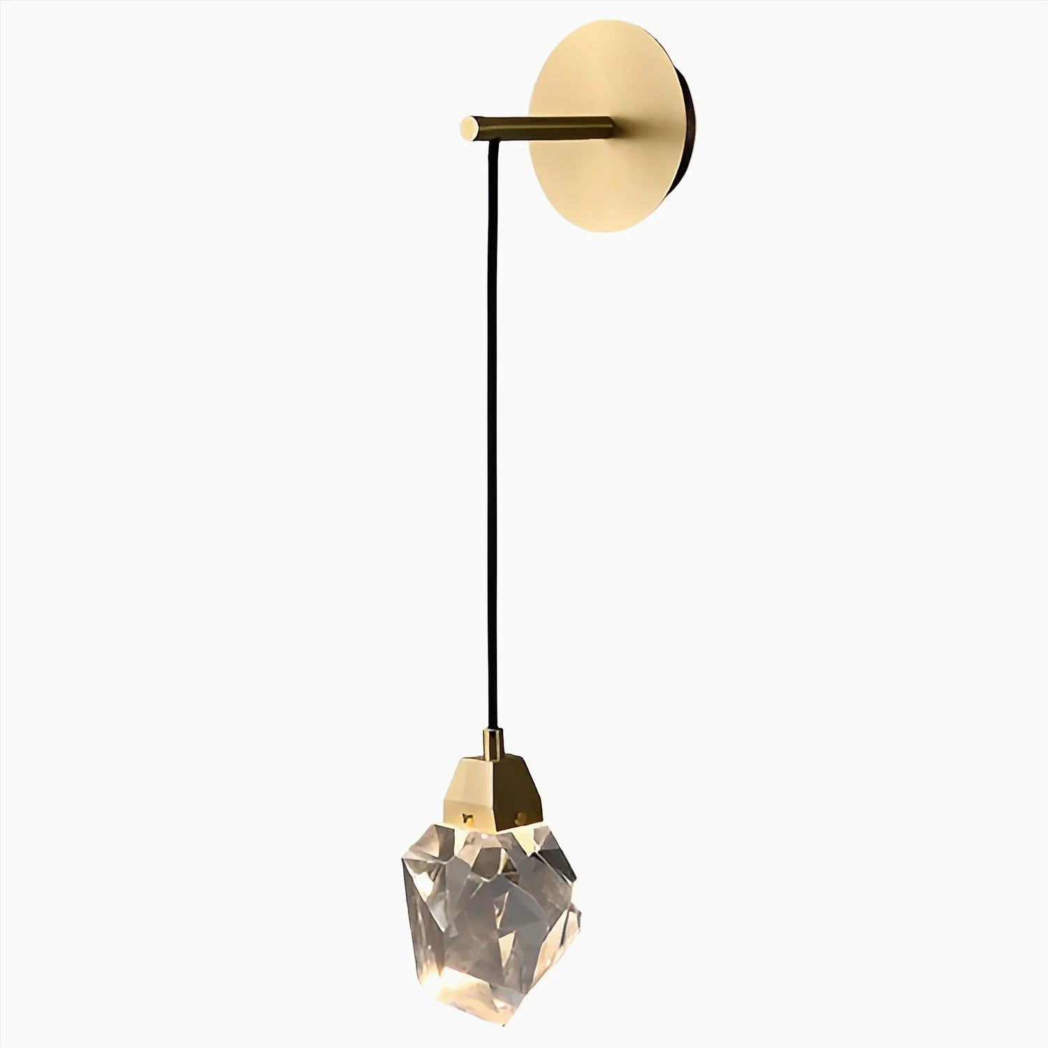 Horgen | Gold Diamond Design Crystal Wall Lamp