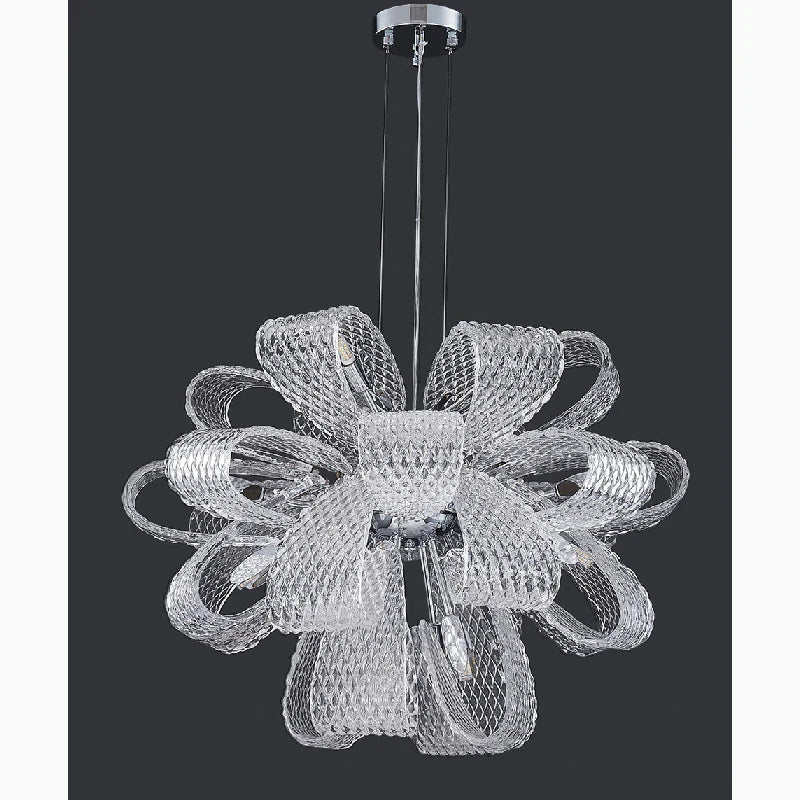 Montenotte | Flower-Shaped Glass Ceiling Chandelier