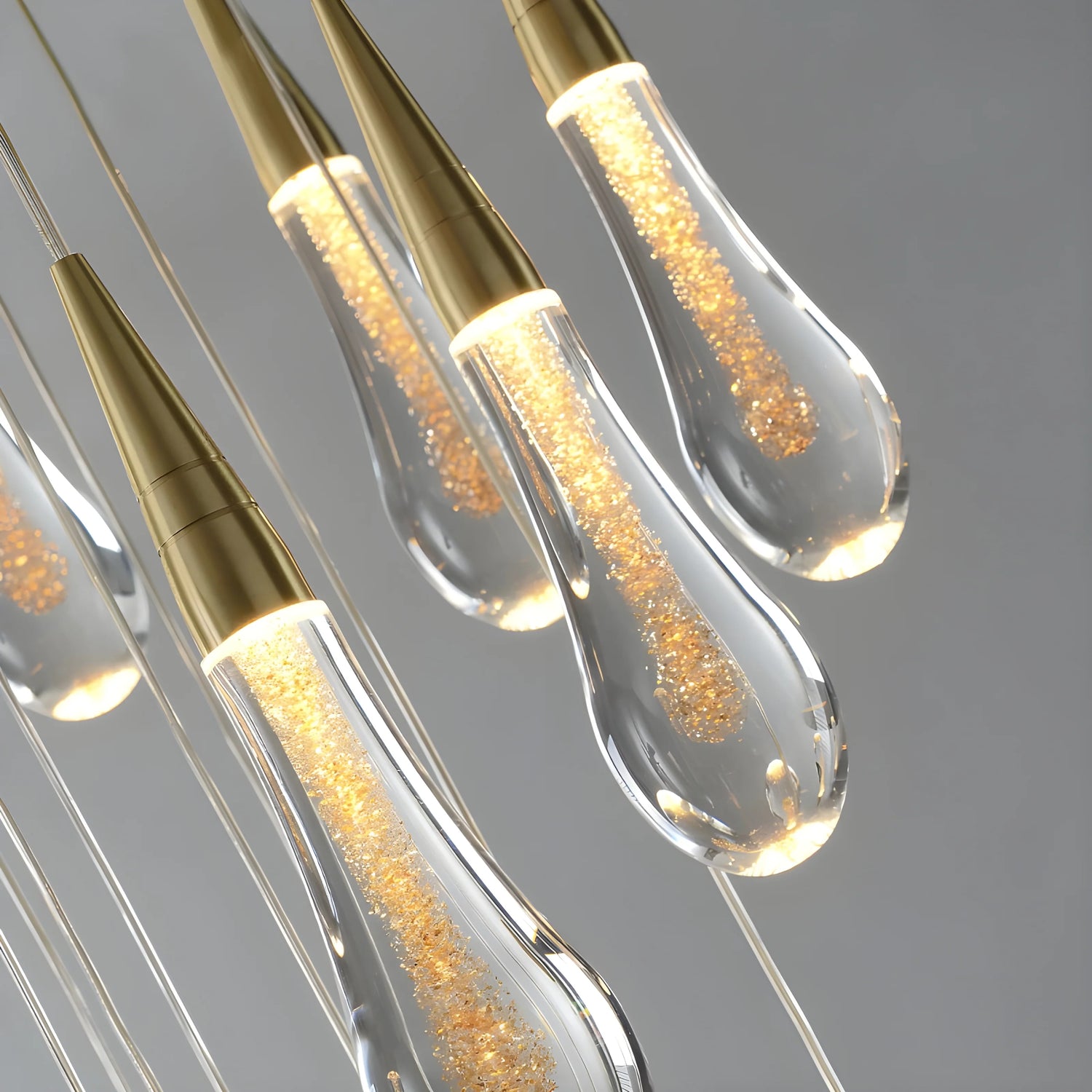 Villefranche-sur-Mer | Water Drop Design Crystal Chandelier