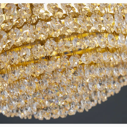 Sestri Levante | Stunning Gold Crystal Ball Chandelier