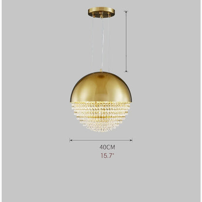 Sestri Levante | Stunning Gold Crystal Ball Chandelier