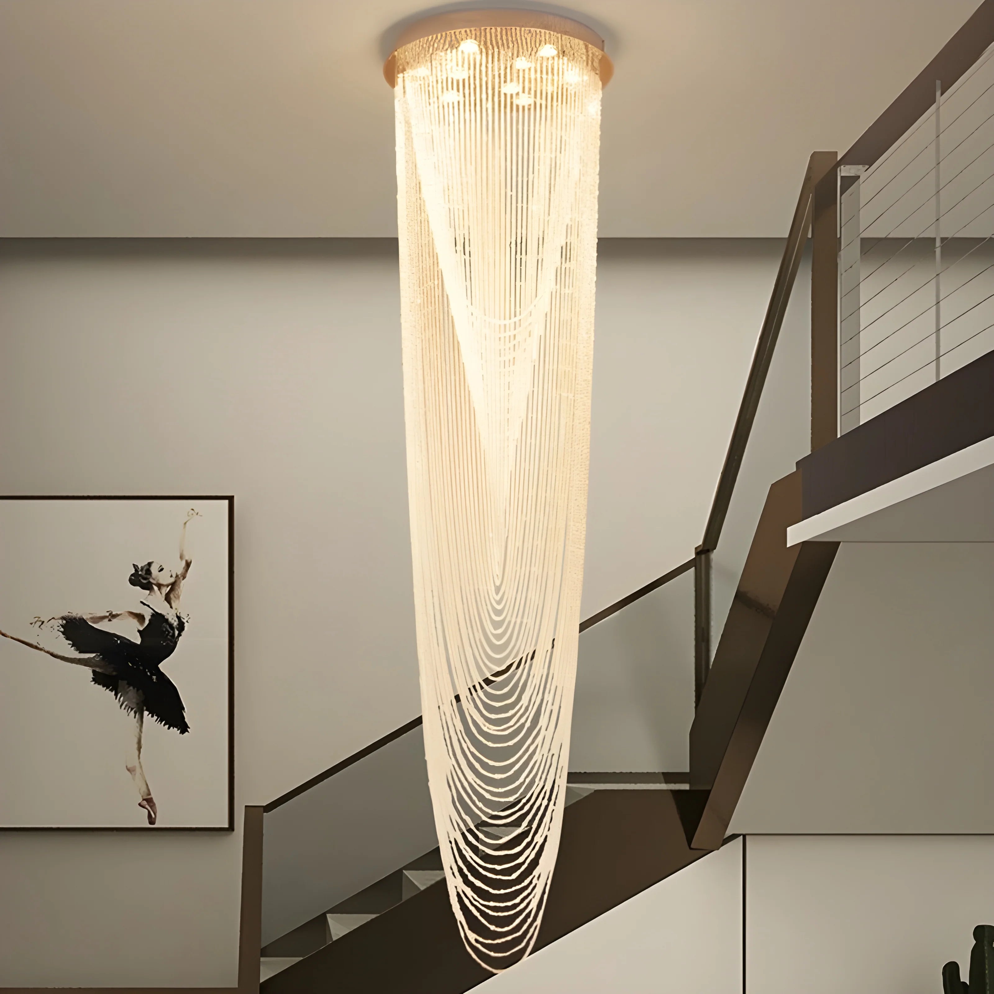 Golfe-Juan | Stunning Large Crystal Ceiling Chandelier