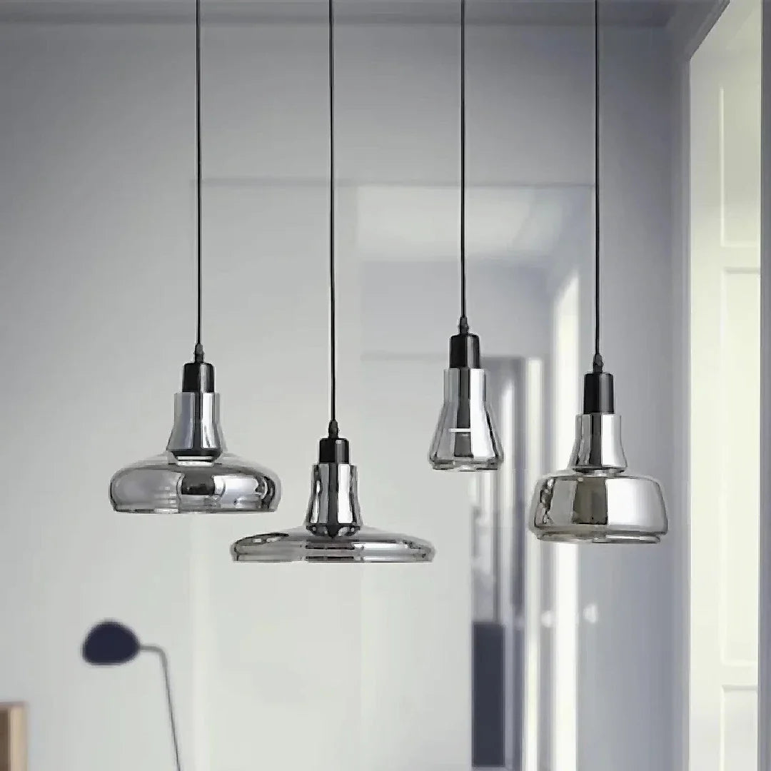 Entraunes | Smoky Grey Retro Pendant Lamp